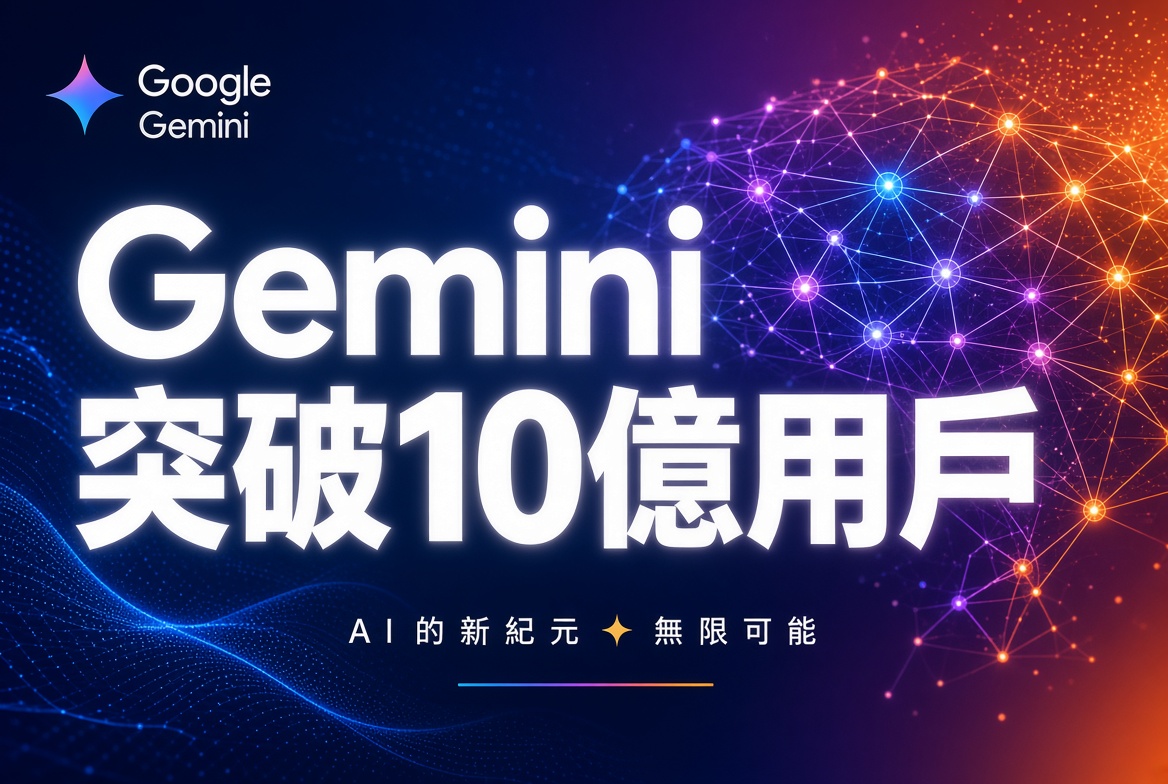 Google Gemini App 突破 10 億月活躍用戶！史上最快成長產品