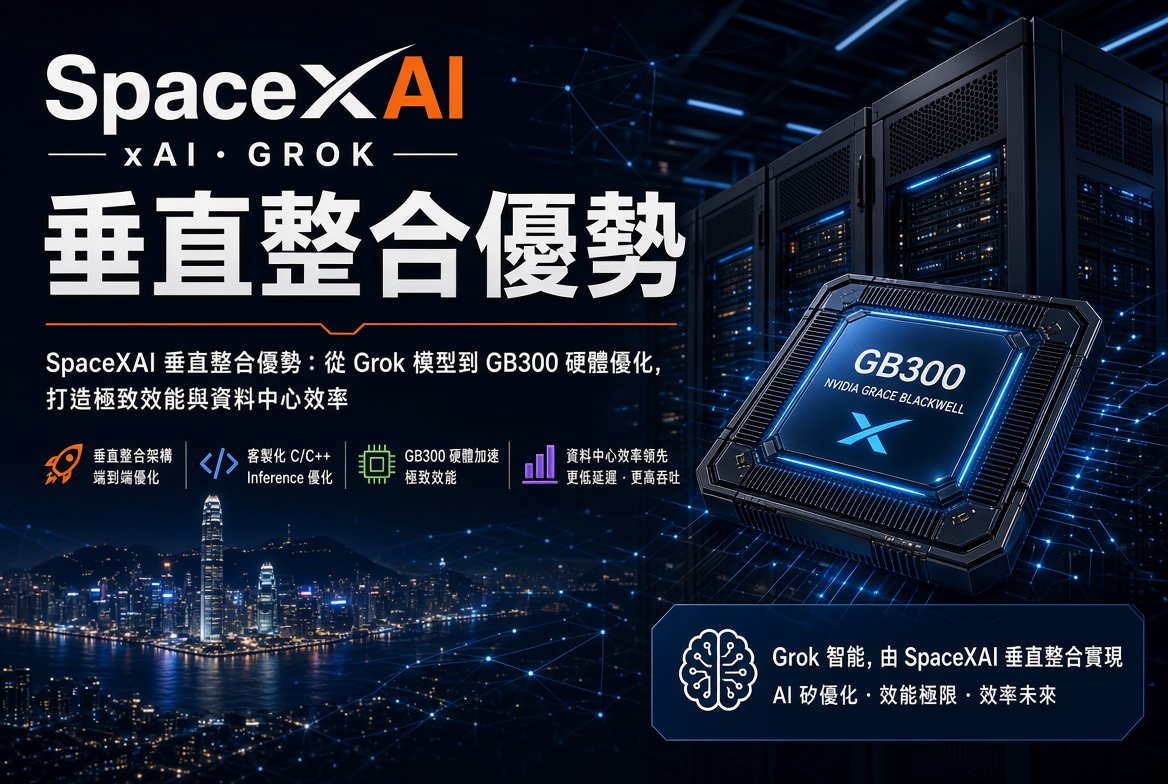 SpaceXAI 垂直整合優勢：自訂 C/C++ 推論優化，挑戰更高智能成本比
