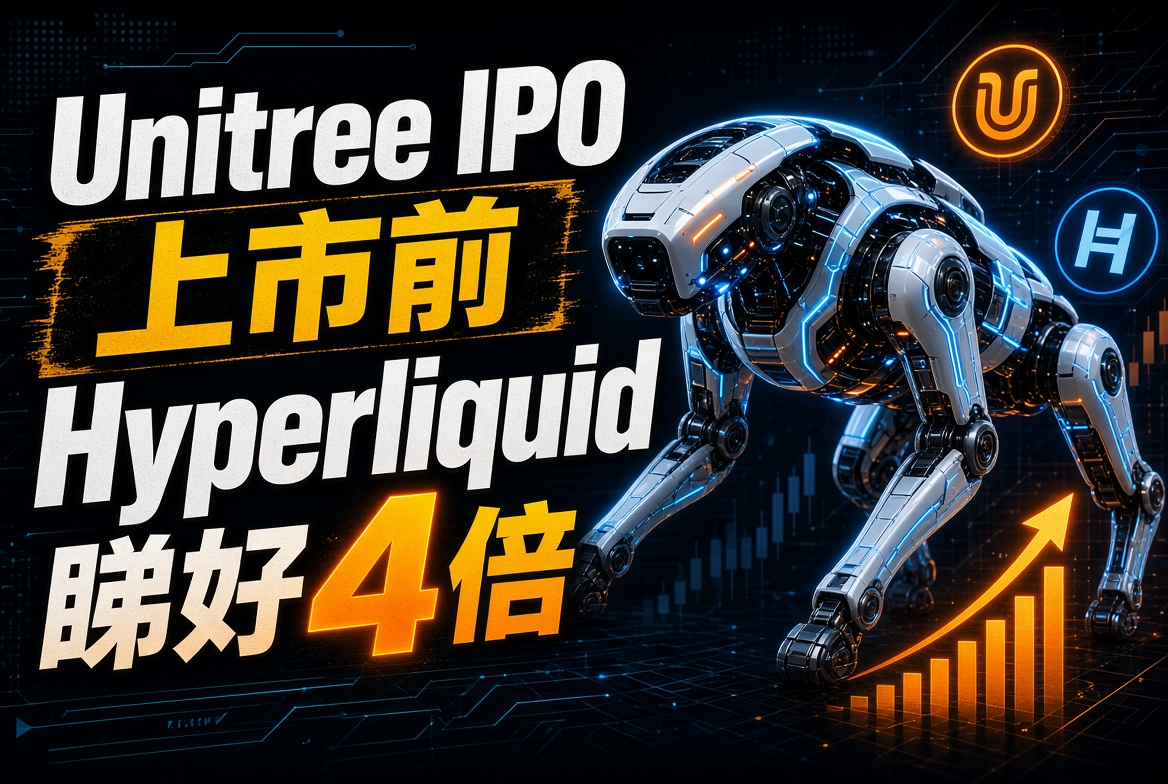 中國機械人巨頭 Unitree 即將上市！Hyperliquid 交易員睇好 4 倍升幅