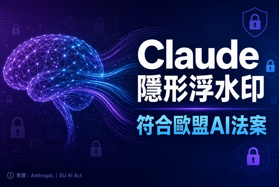 Anthropic 公開 Claude 文字浮水印細節！符合歐盟 AI 法案
