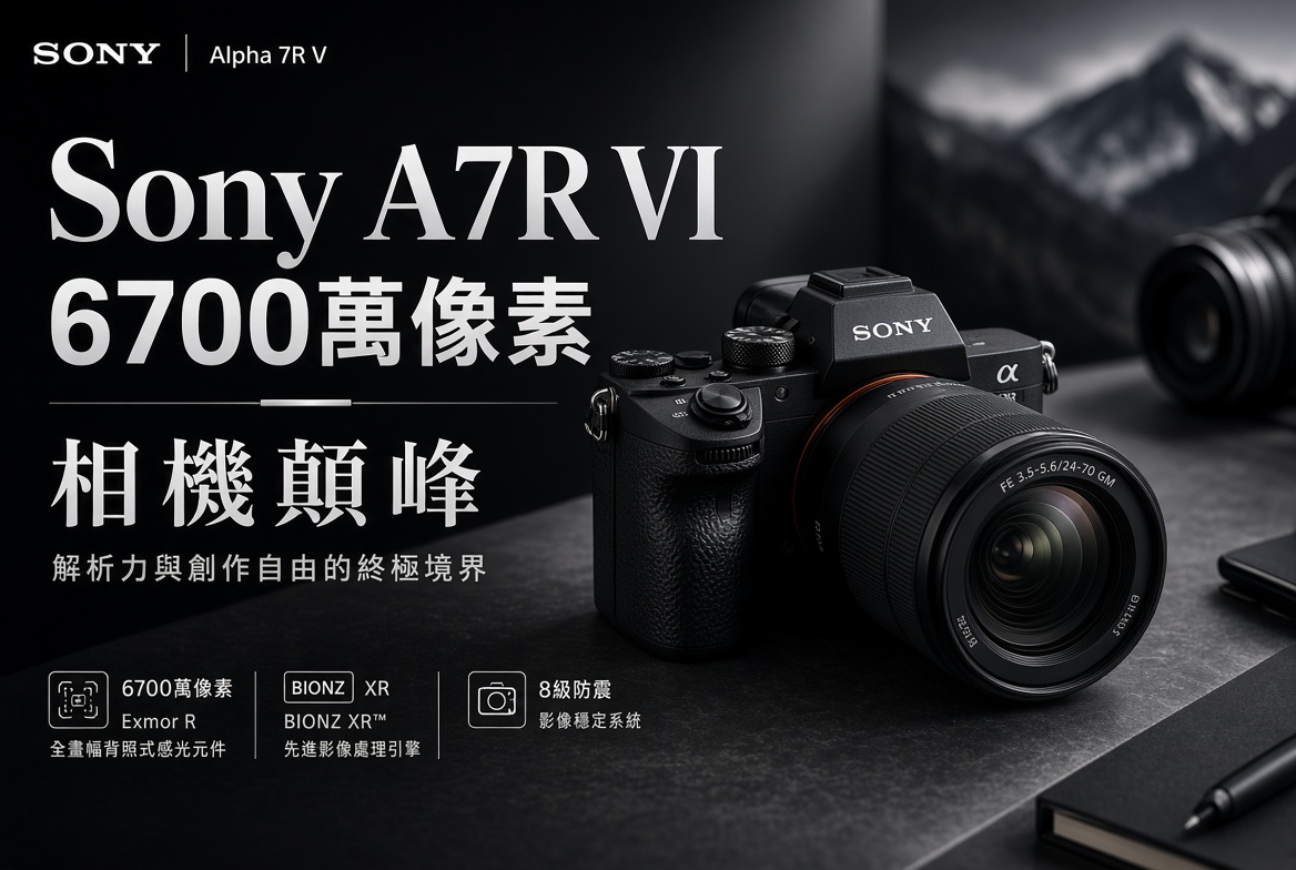 Sony A7R VI 被評為「相機巔峰」！6700 萬像素高速靜音拍攝