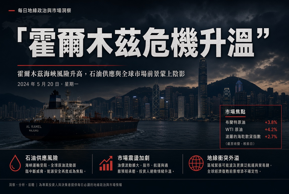 霍爾木茲危機升溫：中東風險主導市場情緒