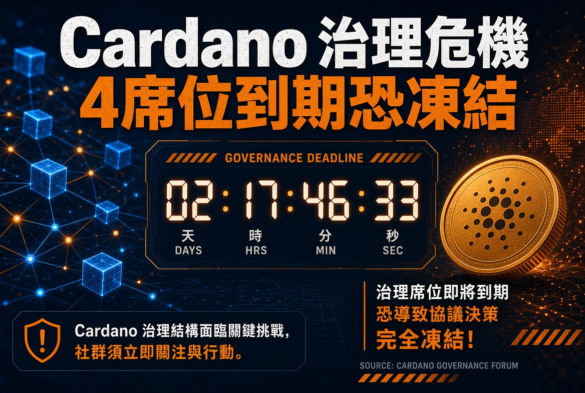 Cardano 危機倒數！4 個憲法委員會席位到期 可能導致治理全面凍結