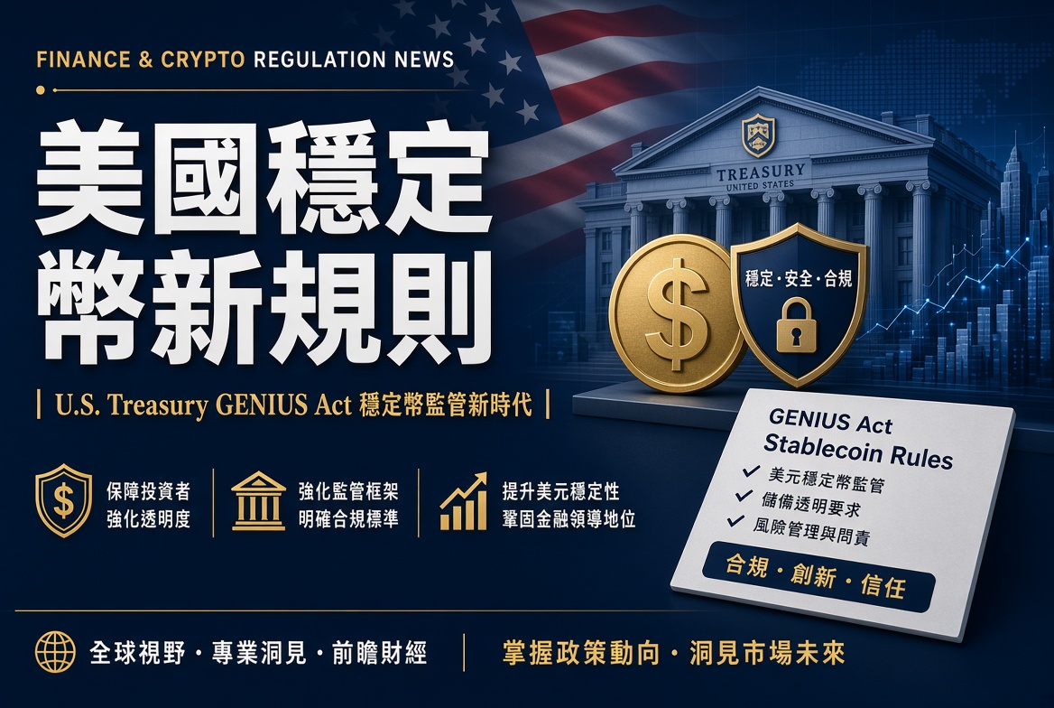 美國穩定幣新規則：財政部就 GENIUS Act 提出擬議規則