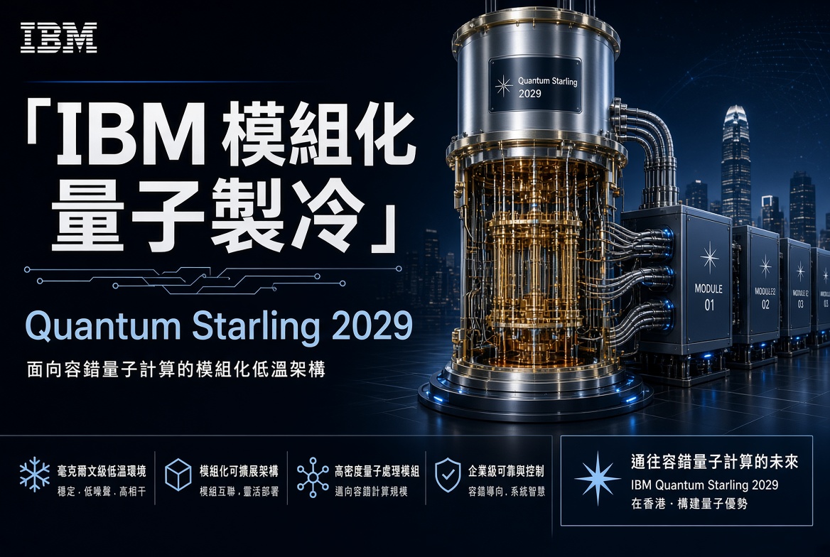 IBM 公布模組化量子製冷架構：邁向 2029 年容錯量子電腦
