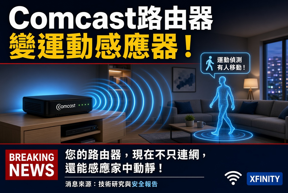 Comcast把路由器變運動感應器！Xfinity Shield無攝像頭家居防護登場