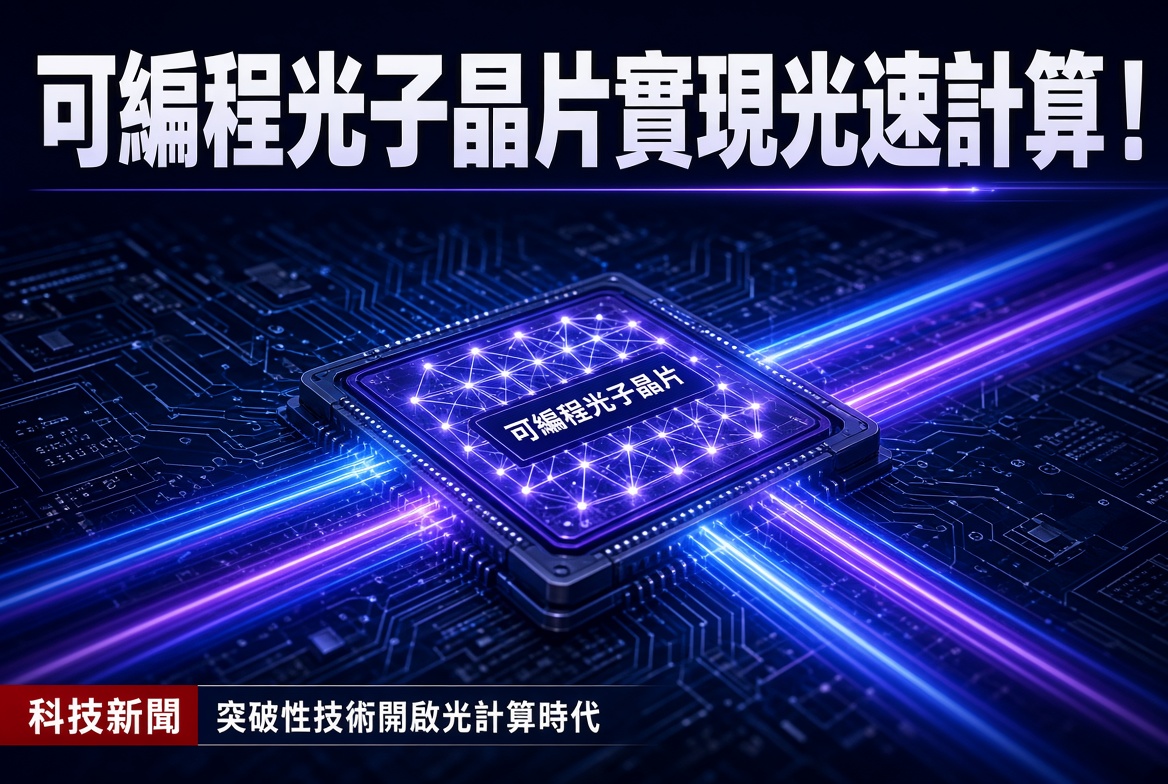 可編程光子晶片登場！有望實現光速光學計算