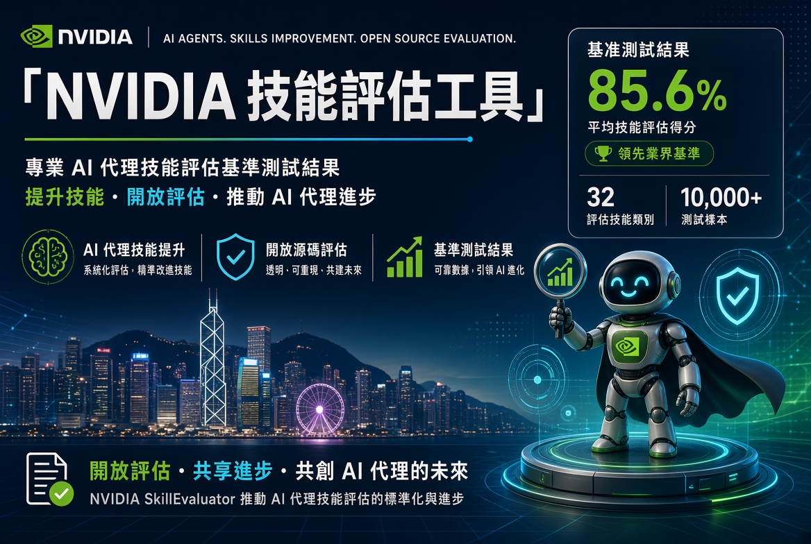 NVIDIA 開源 SkillEvaluator：AI 智能體技能實測提升顯著