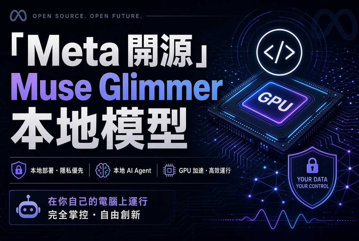 Meta 開源 Muse Glimmer：30B 本地 Agent 模型！一張消費級 GPU 就夠