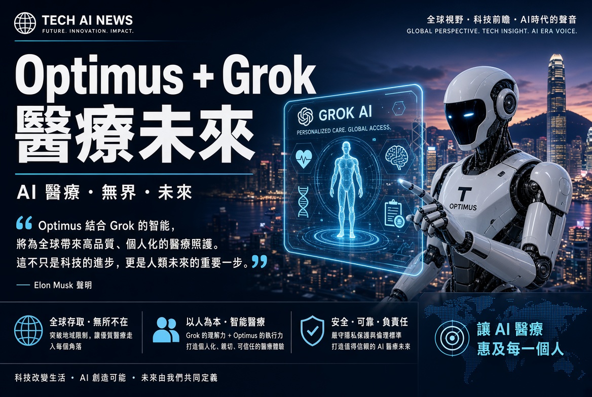 Optimus + Grok 醫療未來：Elon Musk 展望全球優質醫療