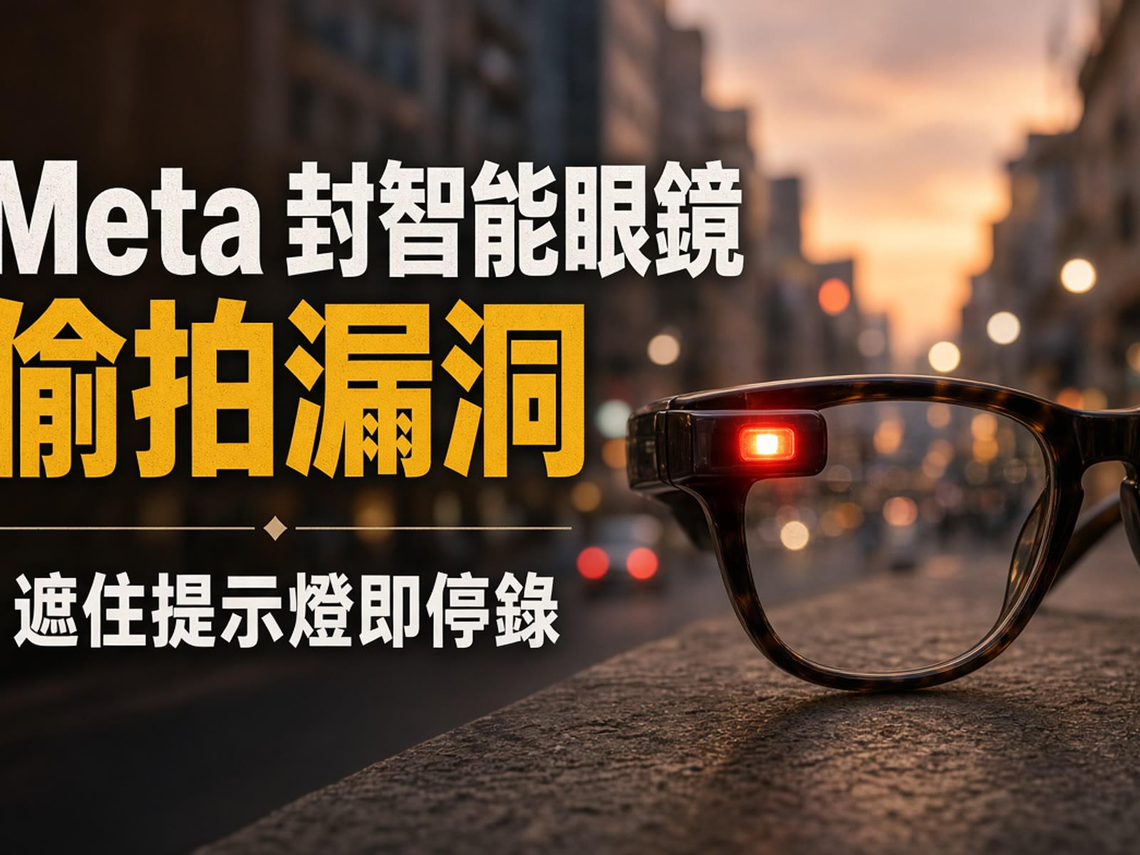 智能眼鏡再被叫「偷拍眼鏡」，Meta 今次封死第二個漏洞。