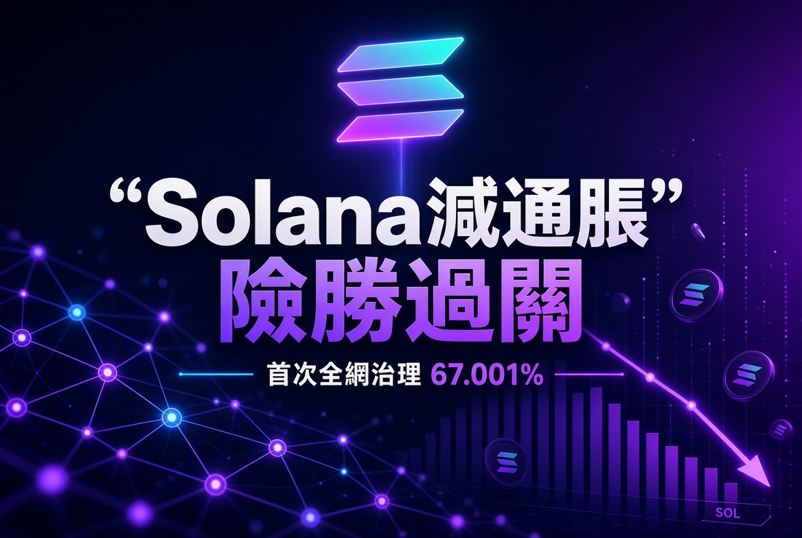 Solana 首次全網治理投票差一丁點先過關！