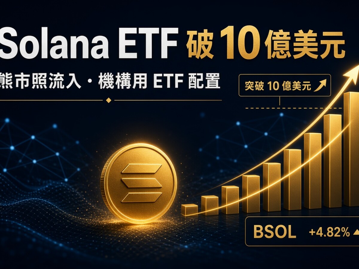 Bitwise Solana ETF 突破 10 億美元！熊市都有人入貨？