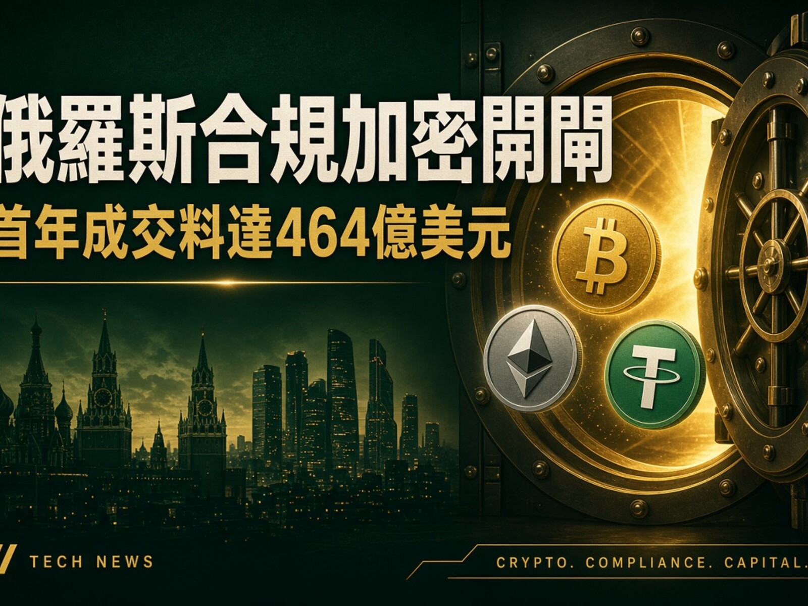 俄羅斯最大銀行 Sberbank 今日發出預測：當地合規加密交易，首年成交有望達到約 4 萬億盧布，折合約 464 億美元。