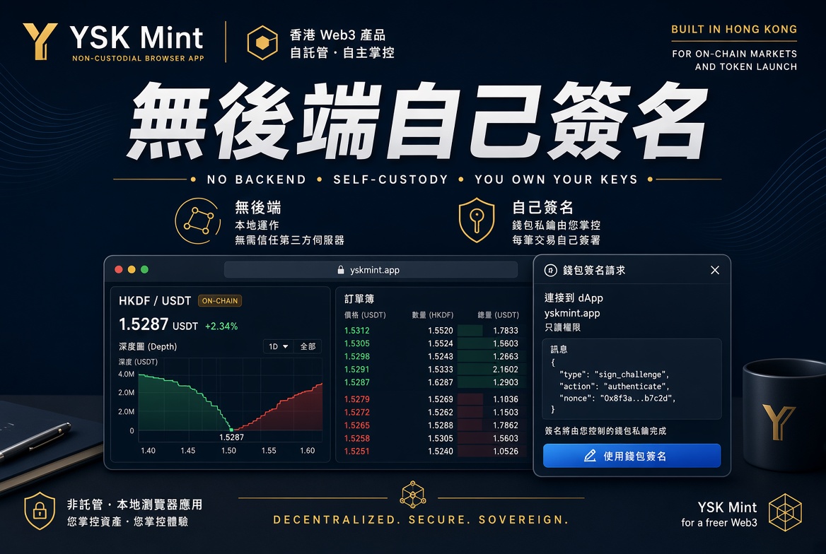 YSK Mint：無後端瀏覽器裡做鏈上市場、持倉同發幣