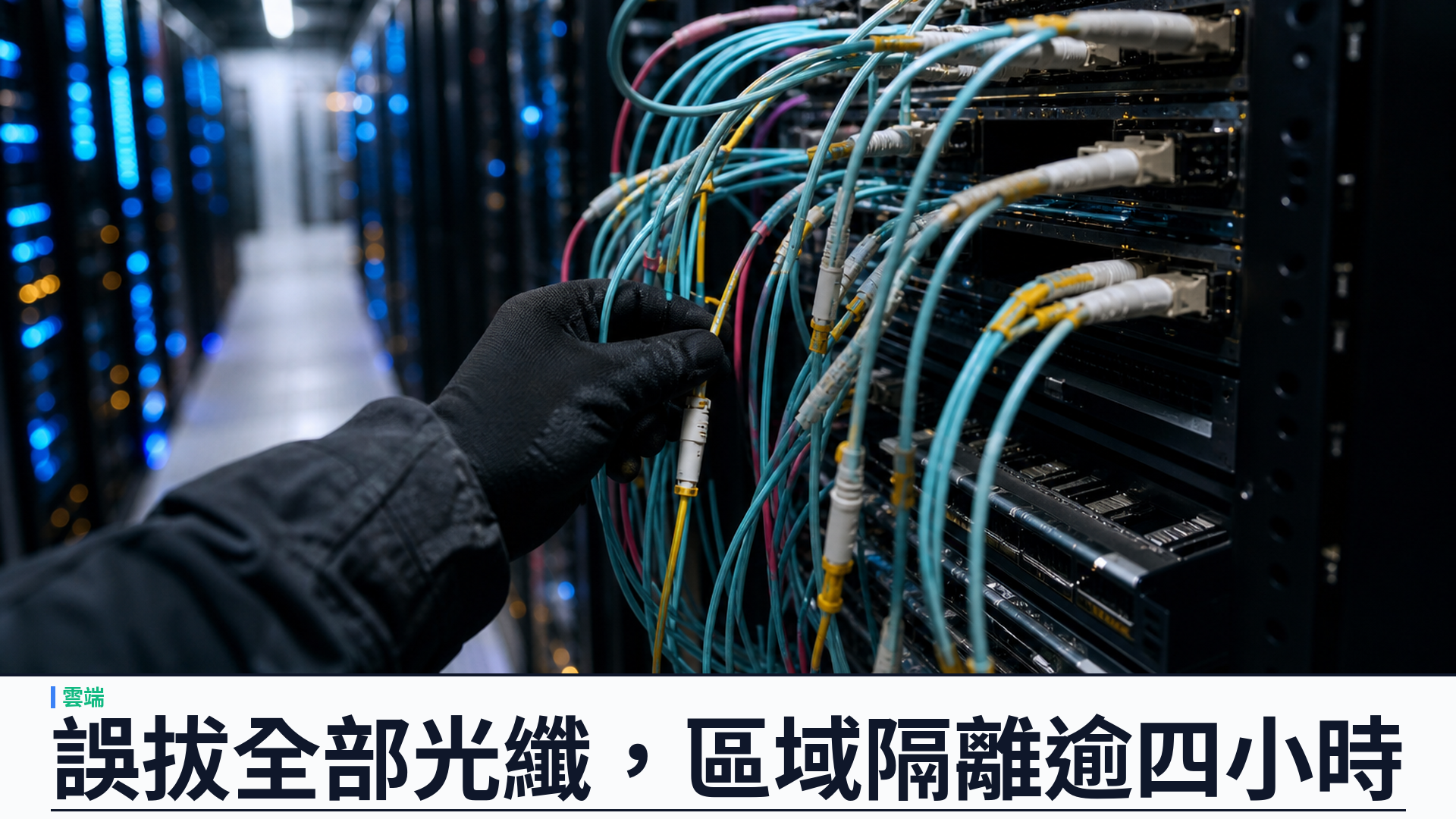 Google Cloud 工程師誤拔全部光纖：us-central1-b 隔離逾四小時，企業要重檢跨區備援