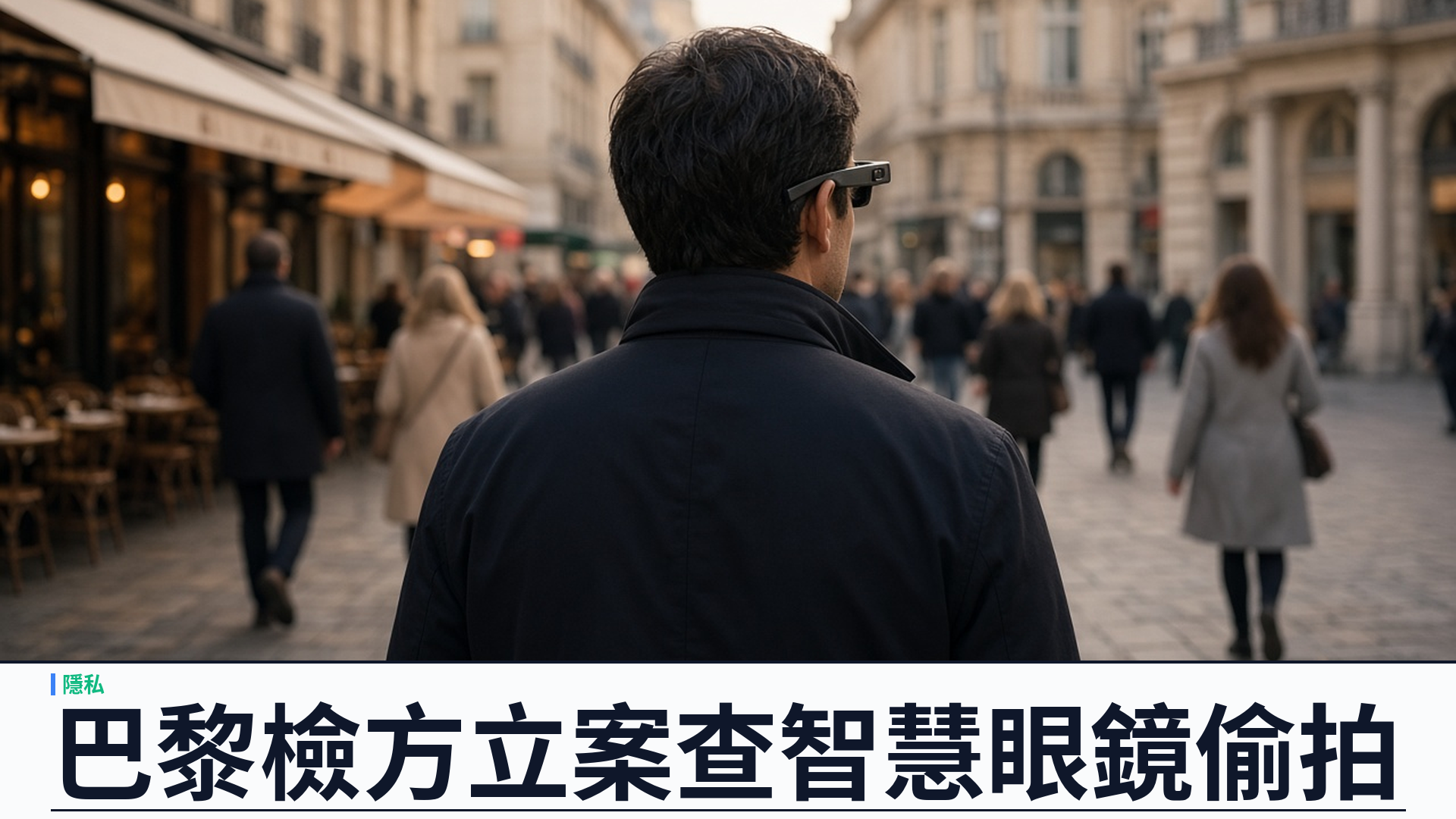 路透：巴黎檢察官為智慧眼鏡性騷擾開刑事調查，澳府亦研議公職場所禁鏡