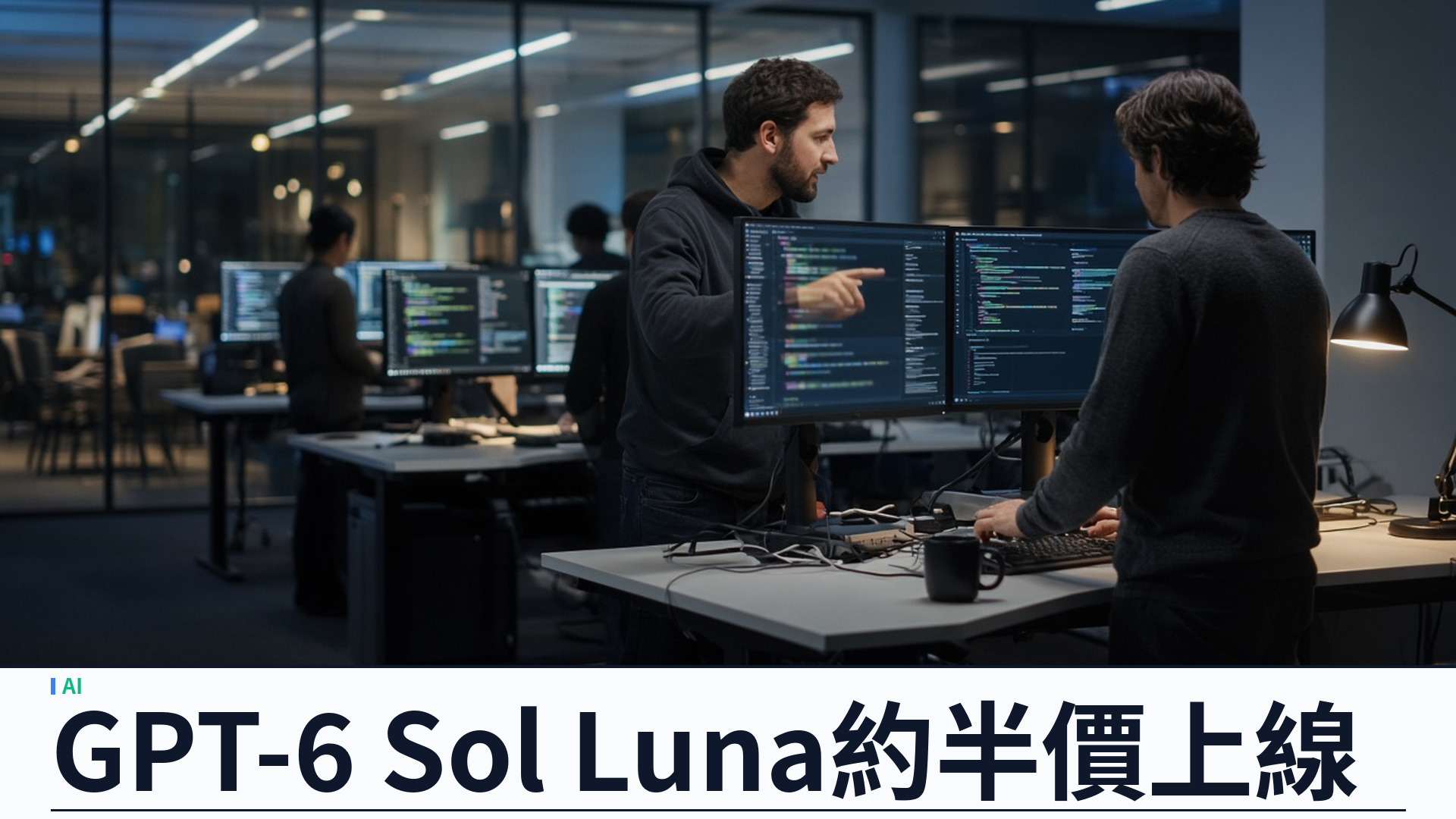 OpenAI／官方：GPT-6 Sol 與 Luna 上線——API 價較 5.6 同階約半、Work／Codex／API 即日開放