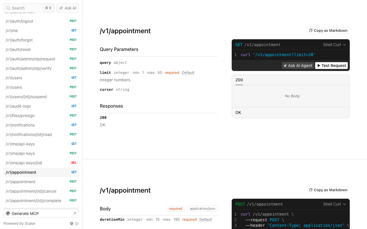 YSK Kit OpenAPI Scalar documentation UI