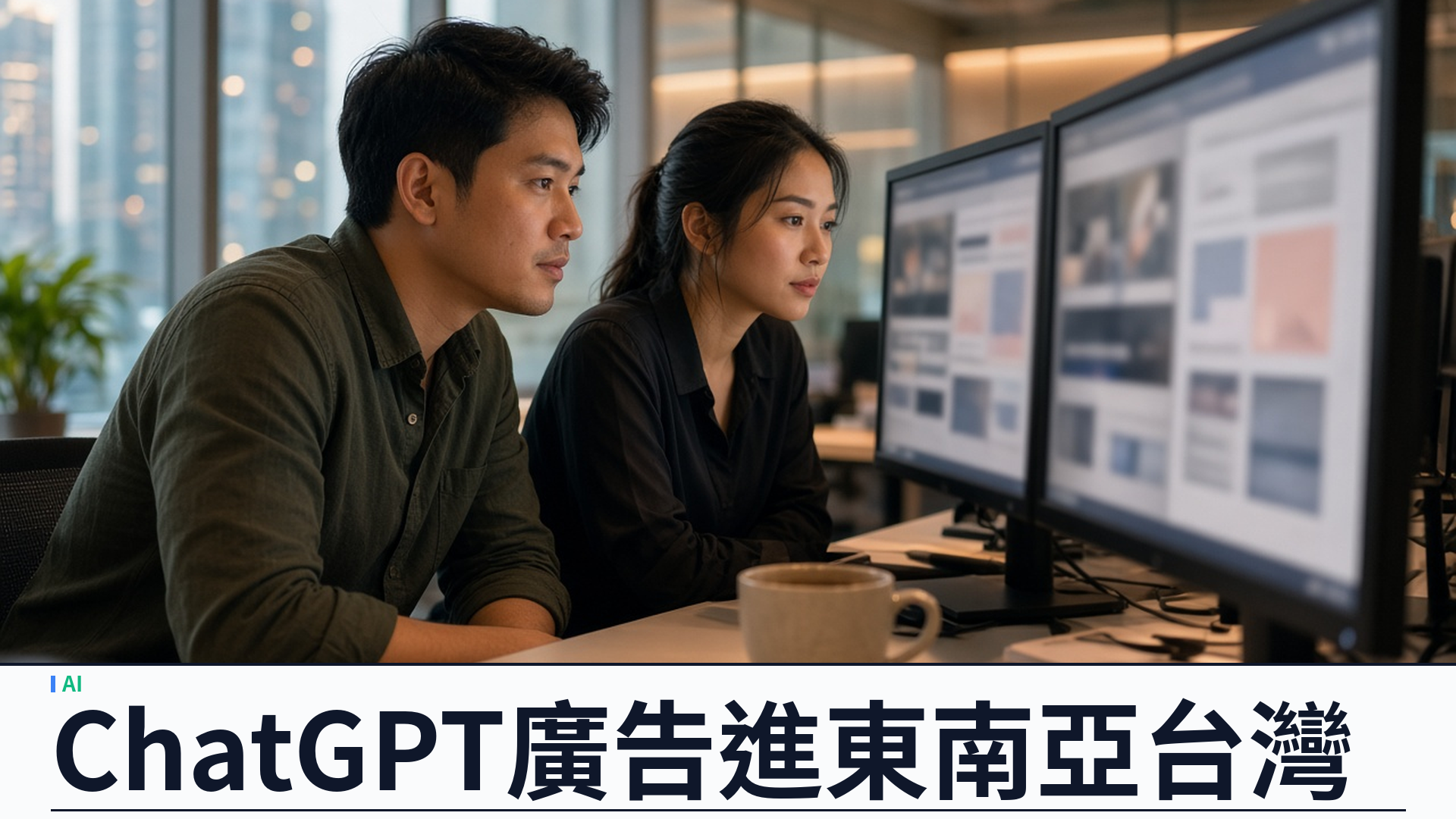 OpenAI／官方：ChatGPT Ads 擴至東南亞與台灣——七市場開通、覆蓋逾六十國；免費與 Go 版可見廣告