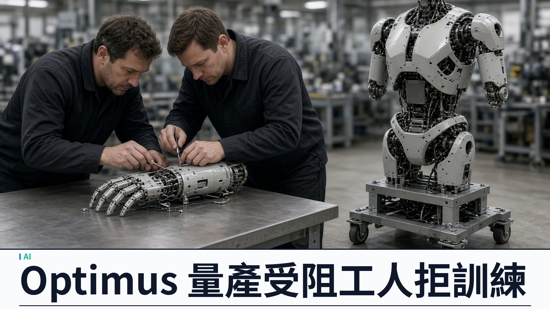 Ars／The Verge：Tesla Optimus V3 量產受阻——工人拒穿訓練衣、手部逾百零件仍靠人手組裝