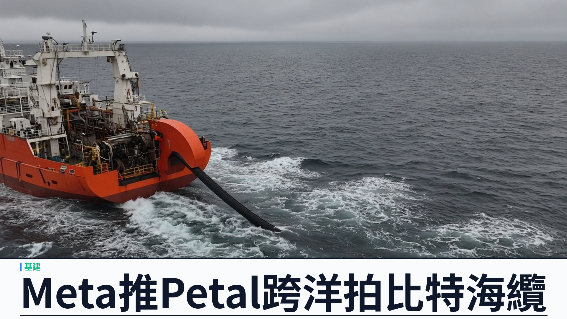 Meta／官方：宣佈 Petal——首條跨洋拍比特級海底光纜，連美國與法國約七千公里；NEC／住友電工合作，目標約二〇二九年投運