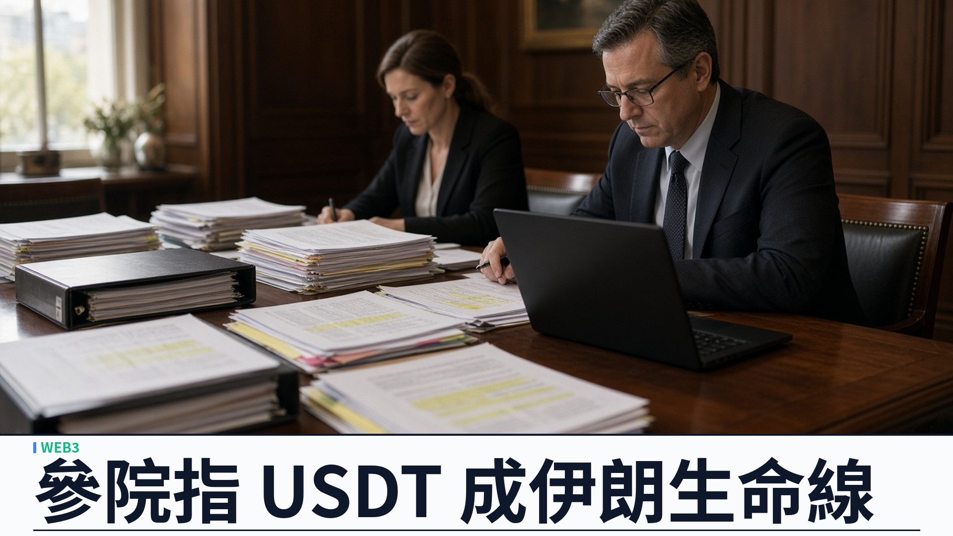 CoinDesk／The Block／參院：美國參院調查報告指 Tether USDT 成伊朗陰影銀行「生命線」——八成四相關錢包以 USDT 為主；公司稱年內助凍約五億五千萬美元；議員促司法部與財部徹查