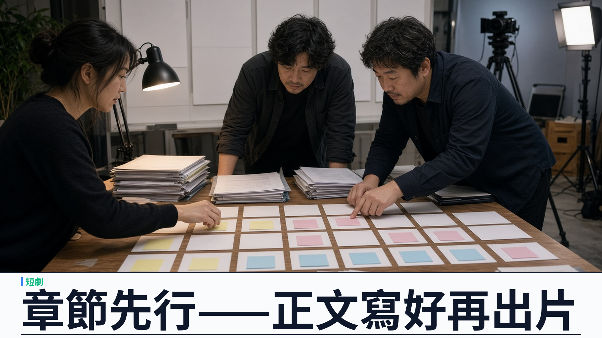 章節先行：瞬劇魔法師先寫正文再由劇情填庫出片