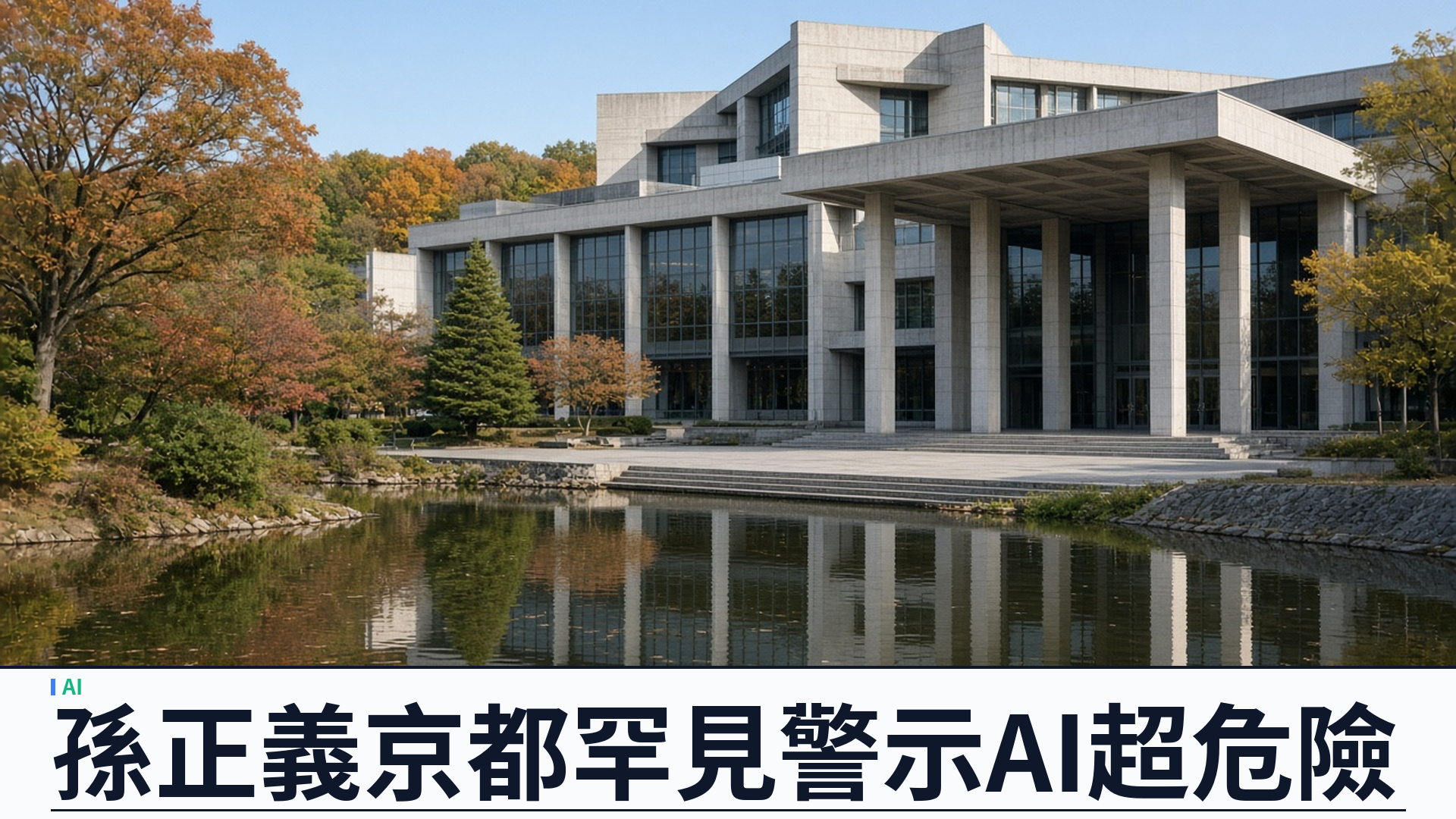 彭博／軟銀：孫正義於京都 STS 論壇罕見警示 AI 安全——超級智能「錯手」可變超級危險；籲各國互信合作；並重申二零四零年佔全球 GDP 兩成
