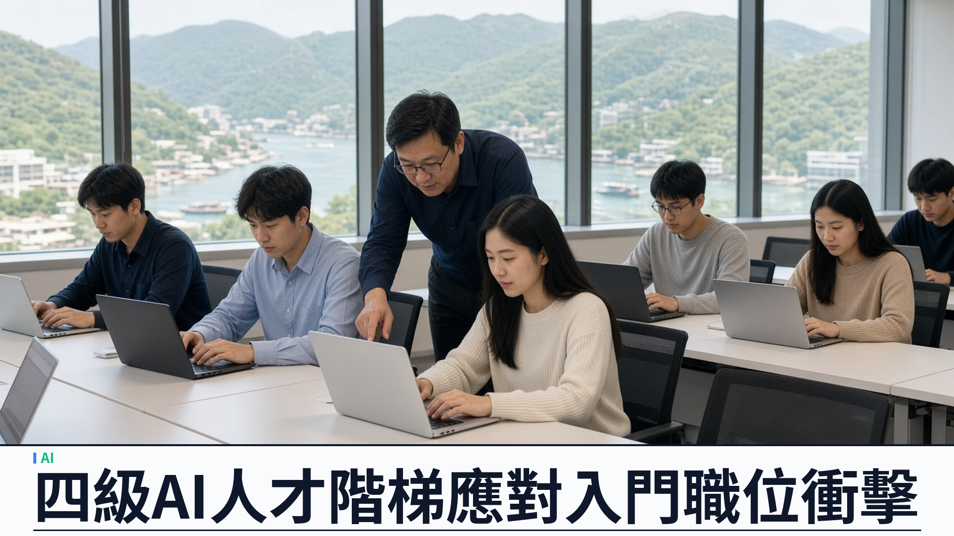 港府／官方：創科局常秘蔡傑銘提四級 AI「人才階梯」應對入門職位衝擊——四萬僱員免費 AI 培訓、兩年約一萬個 STEM 實習；沙嶺數據園二零三二年算力增至現時三十六倍
