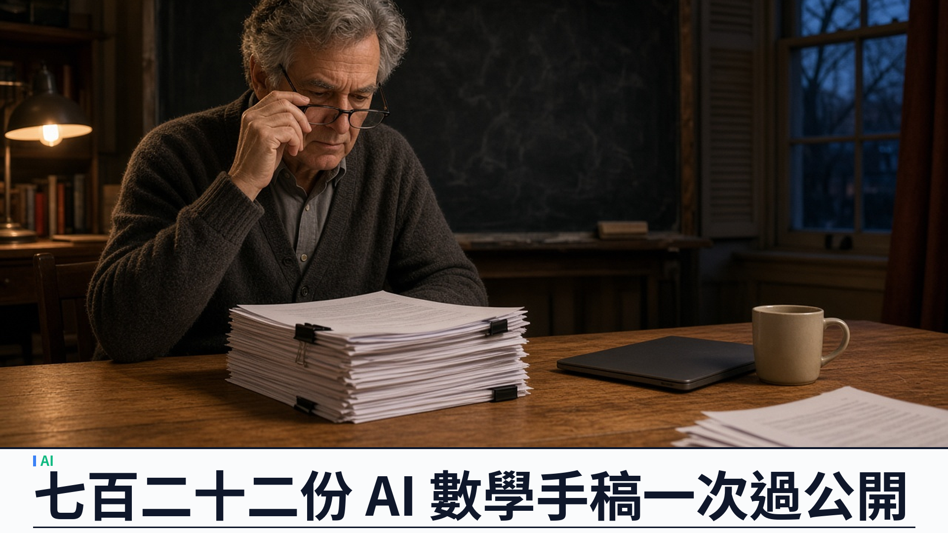 OpenAI／官方：未發布內部模型一次過公開七百二十二份數學手稿——約四千題篩出三百七十二組成果，平均每項耗約三小時 ChatGPT Pro 推理；一百六十二份附 Lean 形式化，數學界仍批「新聞稿式數學」