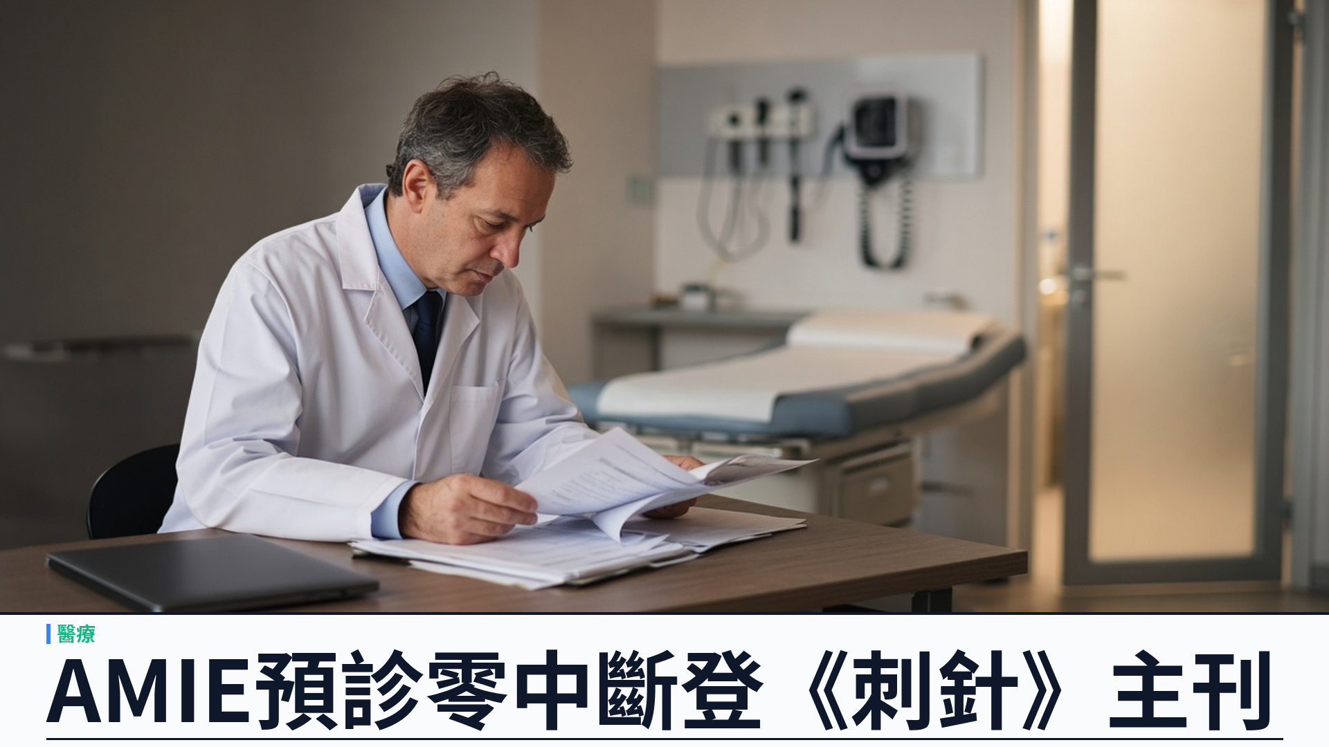Google／官方：AMIE 臨床研究登上《刺針》——九十八名急症門診病人預診零安全中斷；醫生稱摘要助準備佔七成五，鑑別診斷吻合率九成