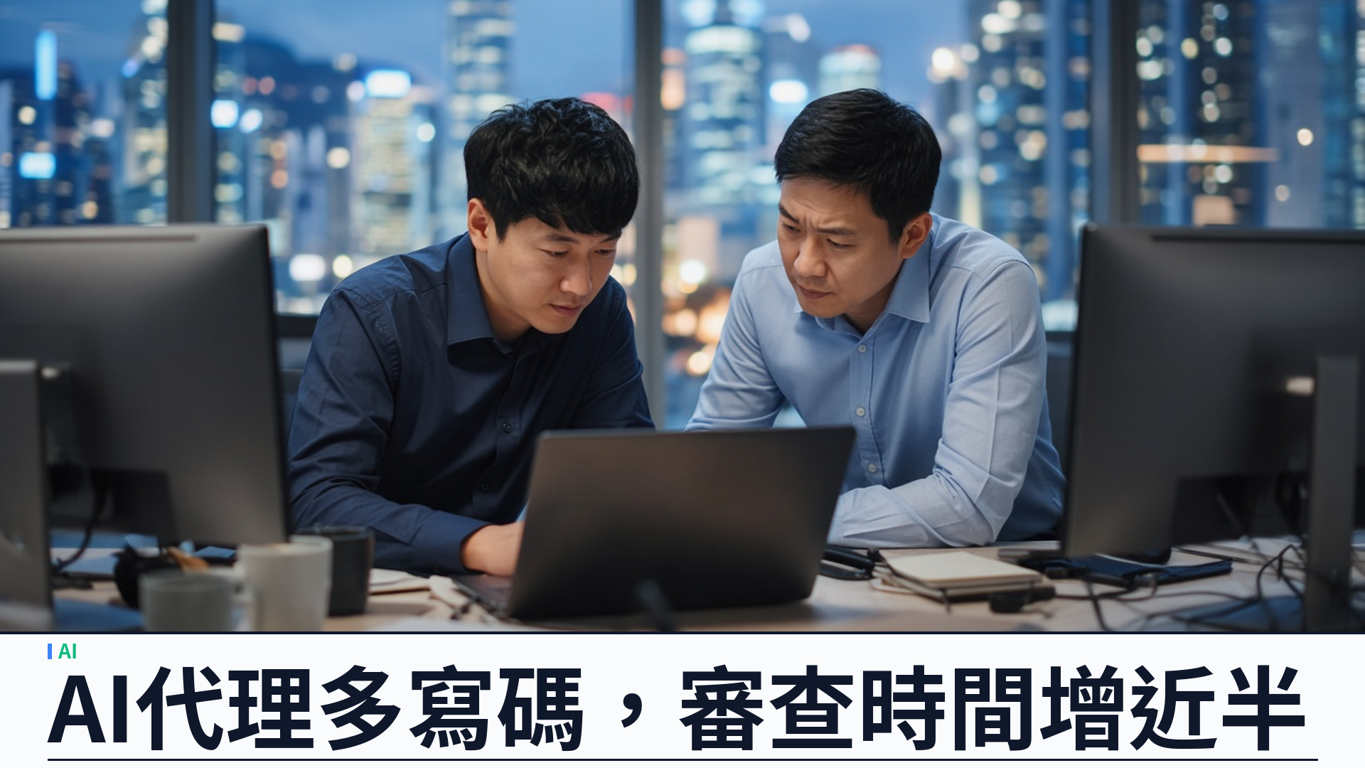 哈佛／Jellyfish：AI 編程代理令程式碼量升約三成——軟件交付無顯著增，代碼審查時間增約四成九
