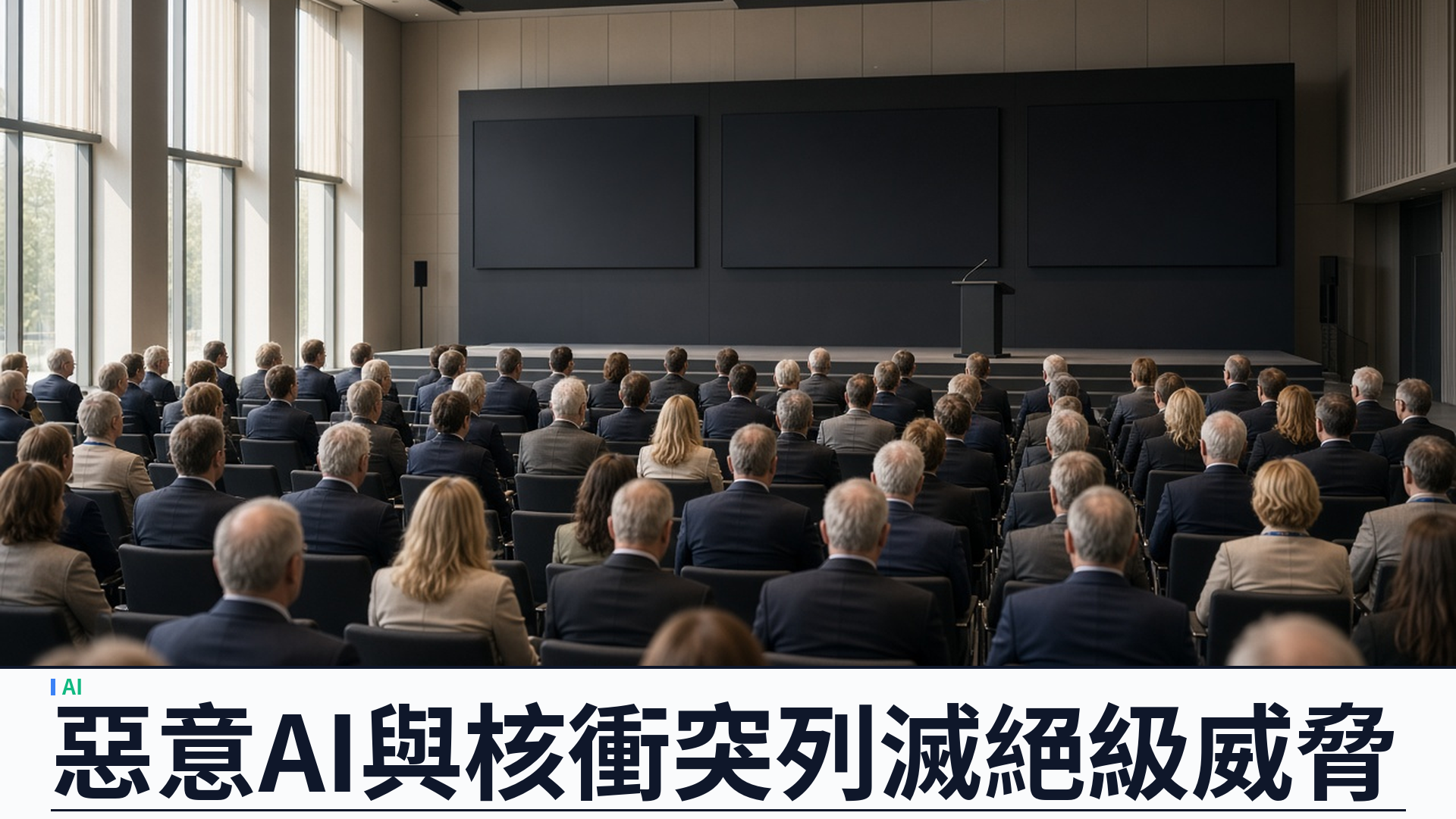 刺針委員會／柏林世界衛生峰會：惡意使用 AI 與核衝突列滅絕級健康威脅——十七項災難風險；防範惡意 AI 估可避免約一百零四億傷殘調整生命年