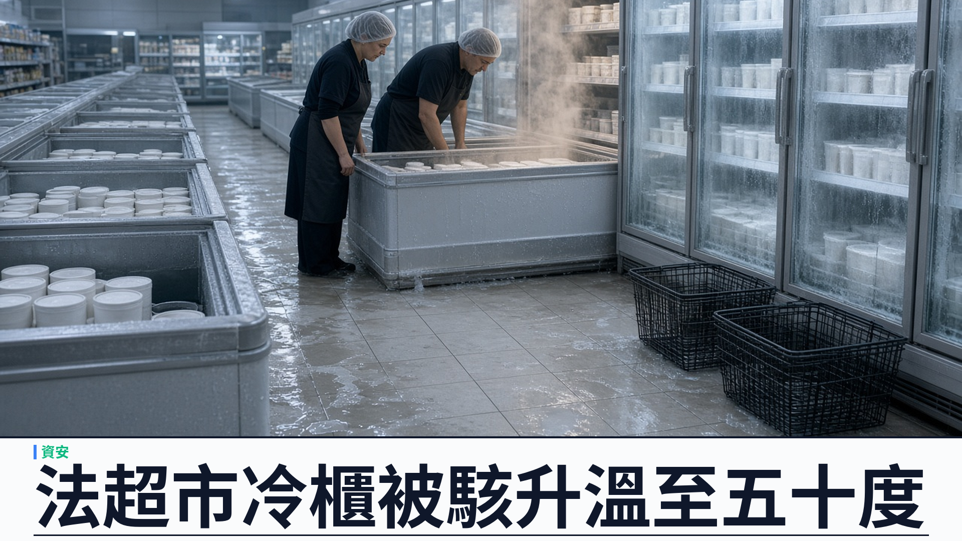 BBC／南華早報：法國多家超市冷櫃遭網絡攻擊升溫至約五十度——針對丹麥 Danfoss 遠端製冷軟件；巴黎檢方立案、總理責成 ANSSI 調查