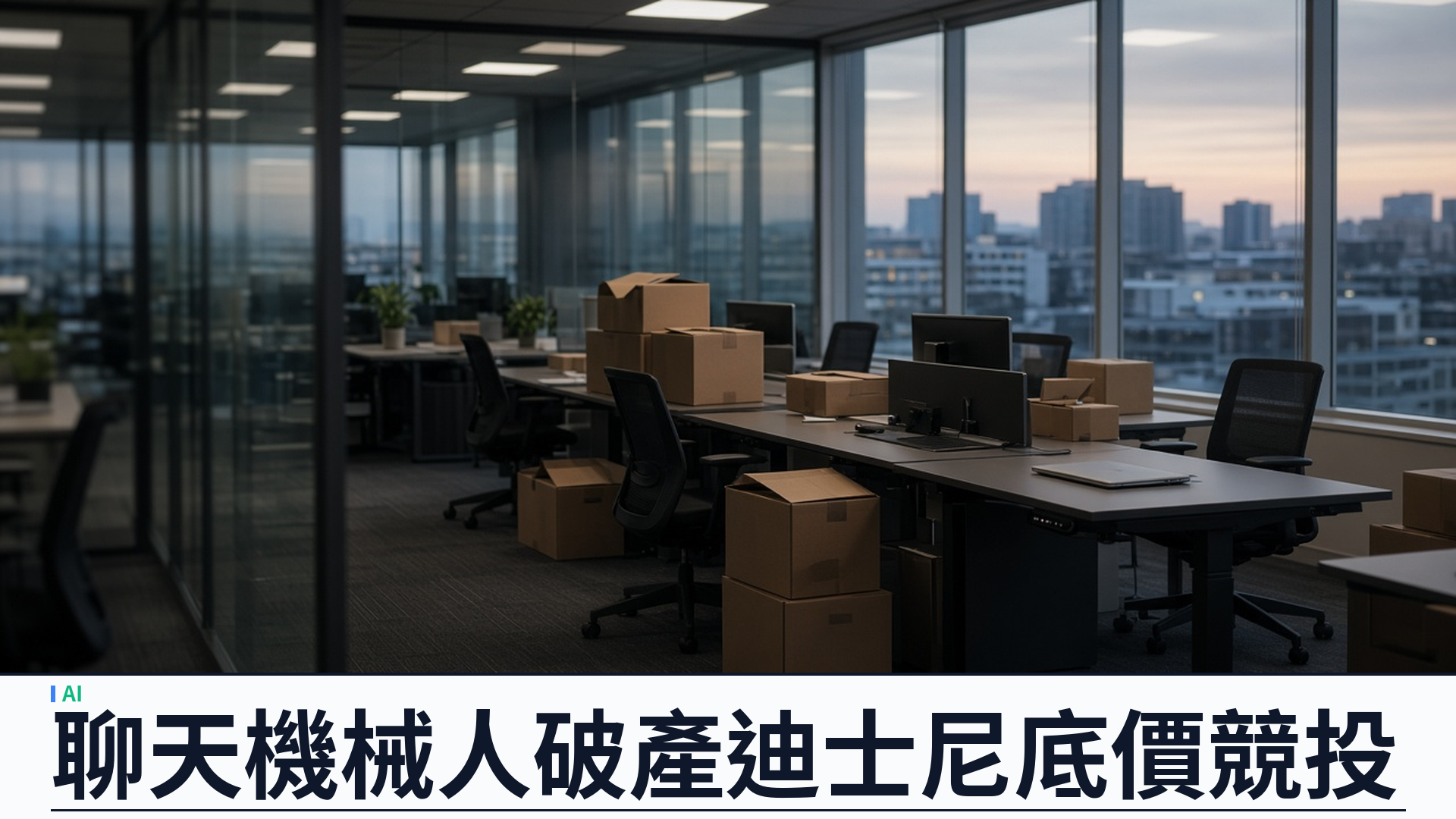 Character.AI／官方：自願第 11 章重整——迪士尼 stalking horse 二千萬美元換非獨家 IP 授權；平台暫續營、無接盤或結業