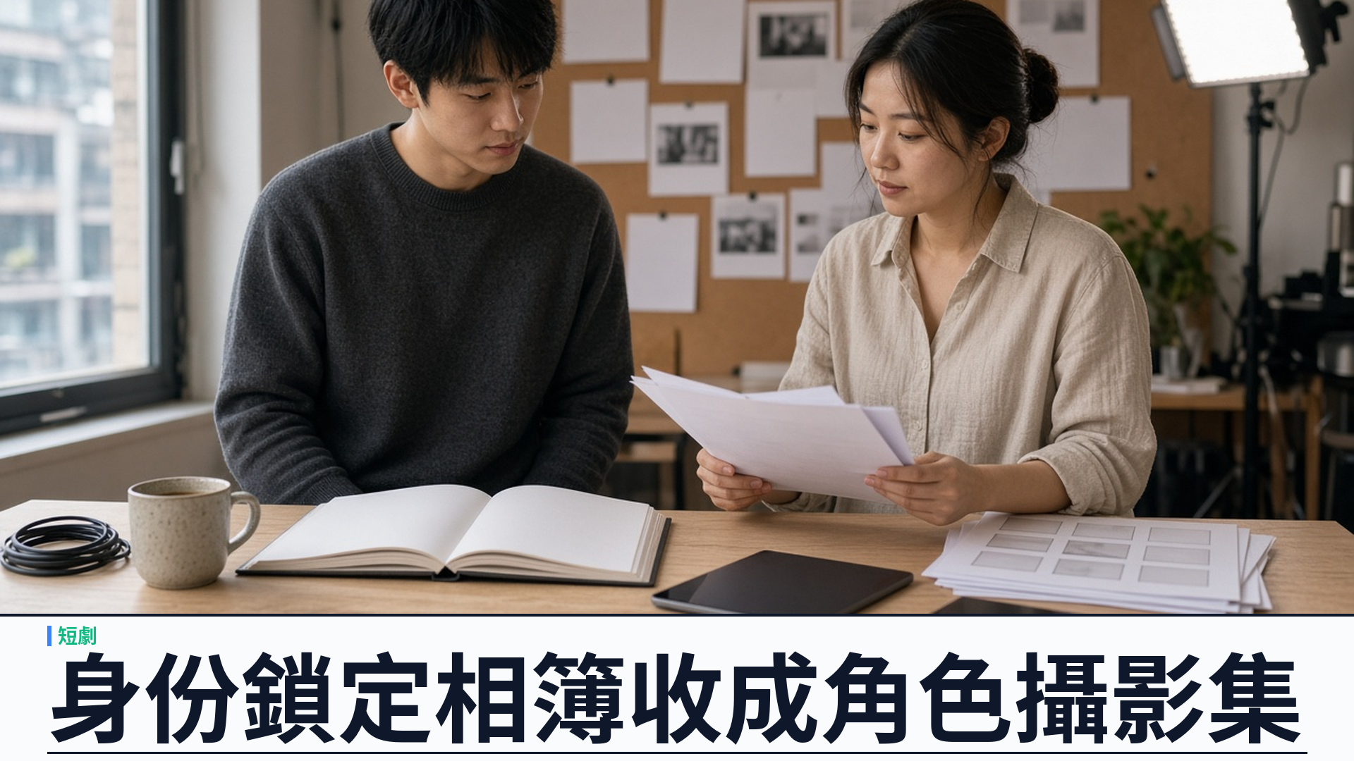 身份鎖定相簿：瞬劇魔法師為短劇角色鎖定面貌並收成攝影集
