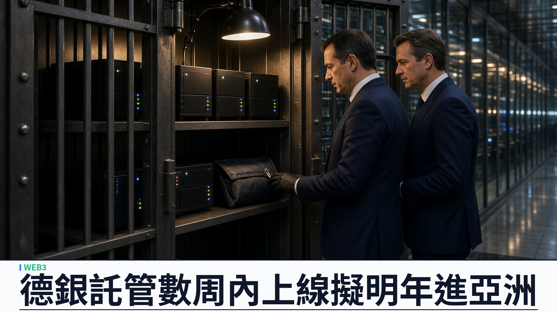 德銀／路透社：數碼資產託管數周內在德國啓動——BaFin 已批 MiCA、擬二零二七年進亞洲金融中心