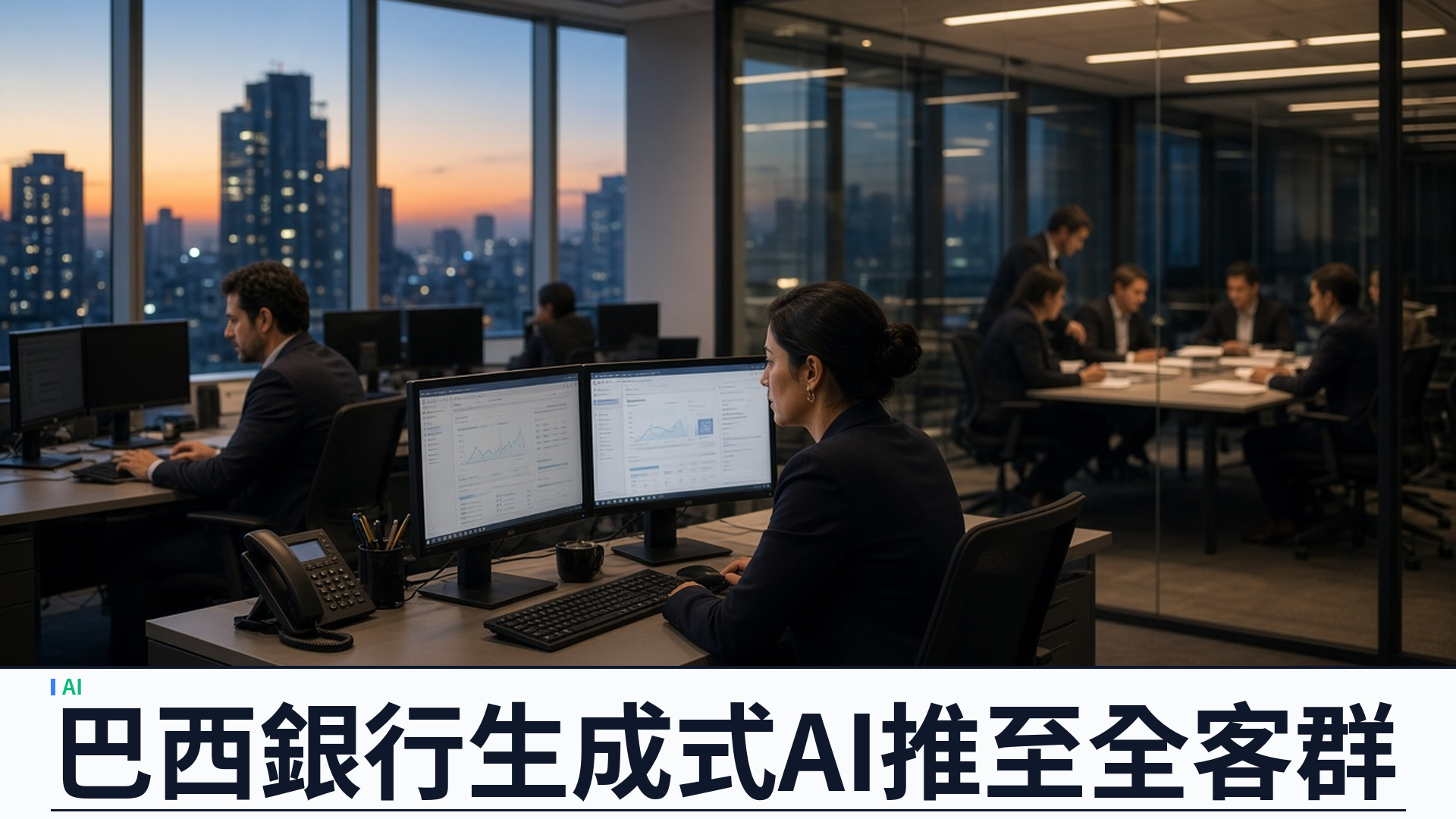OpenAI／Itaú：巴西銀行以 ia.i 與 IARA 把生成式 AI 推至全客群——首期約三十萬戶、法律庫逾九千萬文件