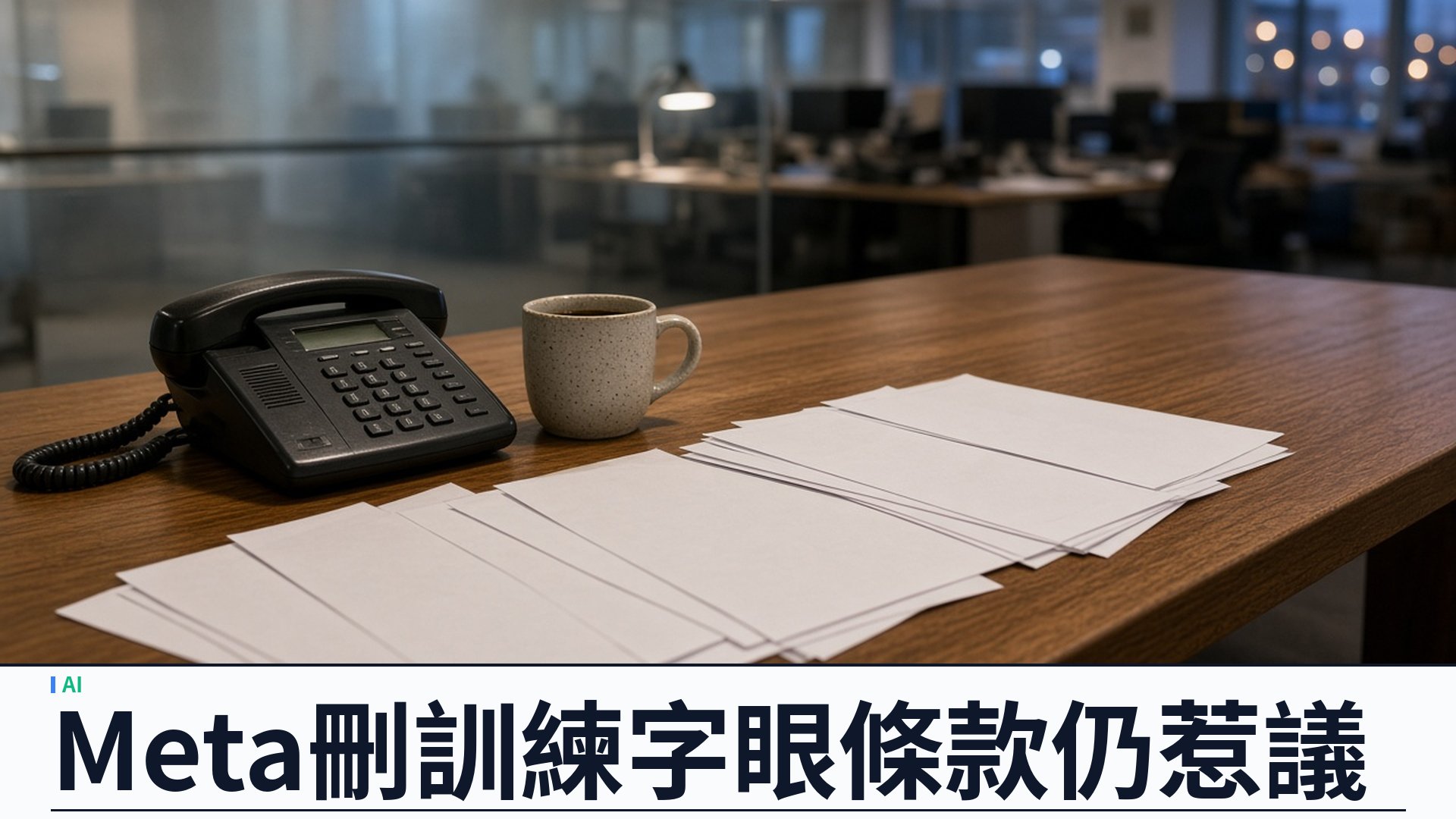 Meta／Nieman Lab：商業條款刪去「訓練」字眼並限於廣告業務產品——法界仍指「開發」夠闊、關聯網站爬取權未消；十月三十日仍生效