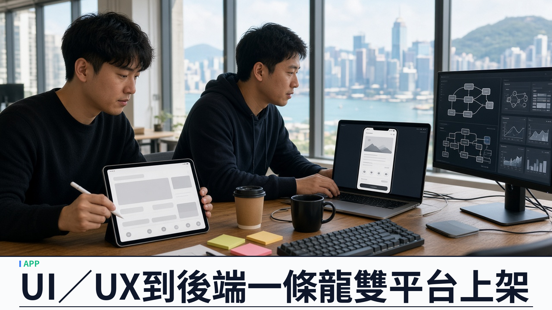 UI／UX 到後端一條龍：香港 APP 開發由原型到雙平台上架一次到位