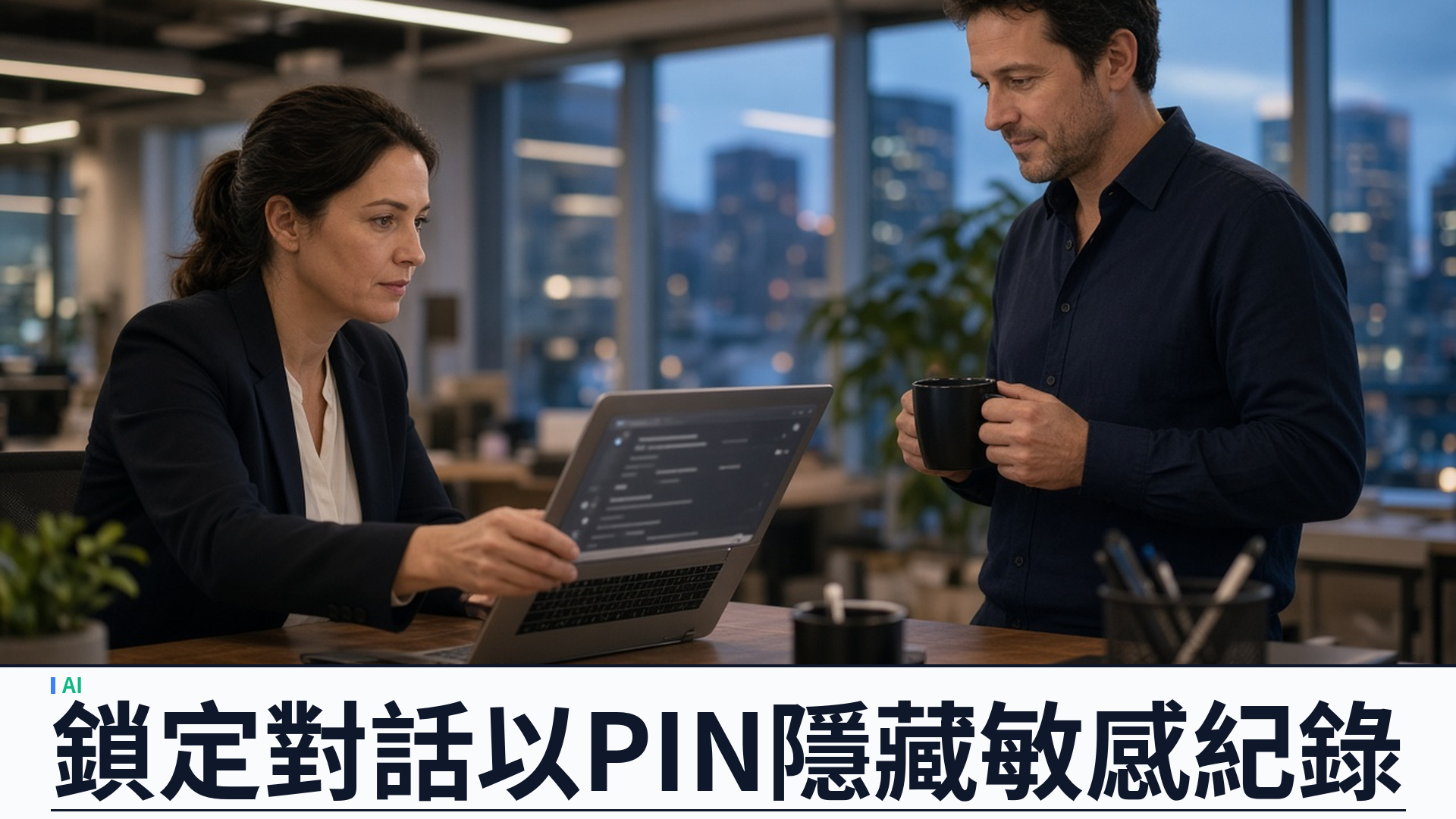 OpenAI／官方：ChatGPT 推出鎖定對話——四位 PIN 或裝置驗證隱藏敏感紀錄；非端到端加密