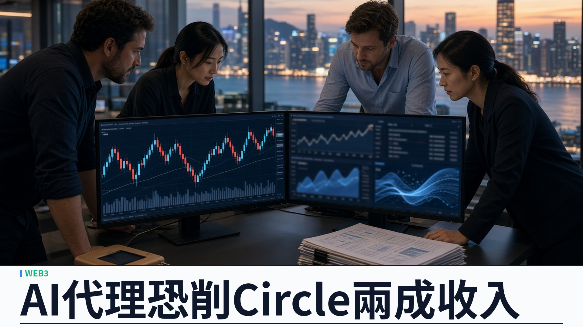 Mizuho／The Block：Circle 面臨 AI 代理中期儲備收入最多約兩成下行——目標價四十五降至四十三美元；模擬 USDC 市值或縮四至九十億