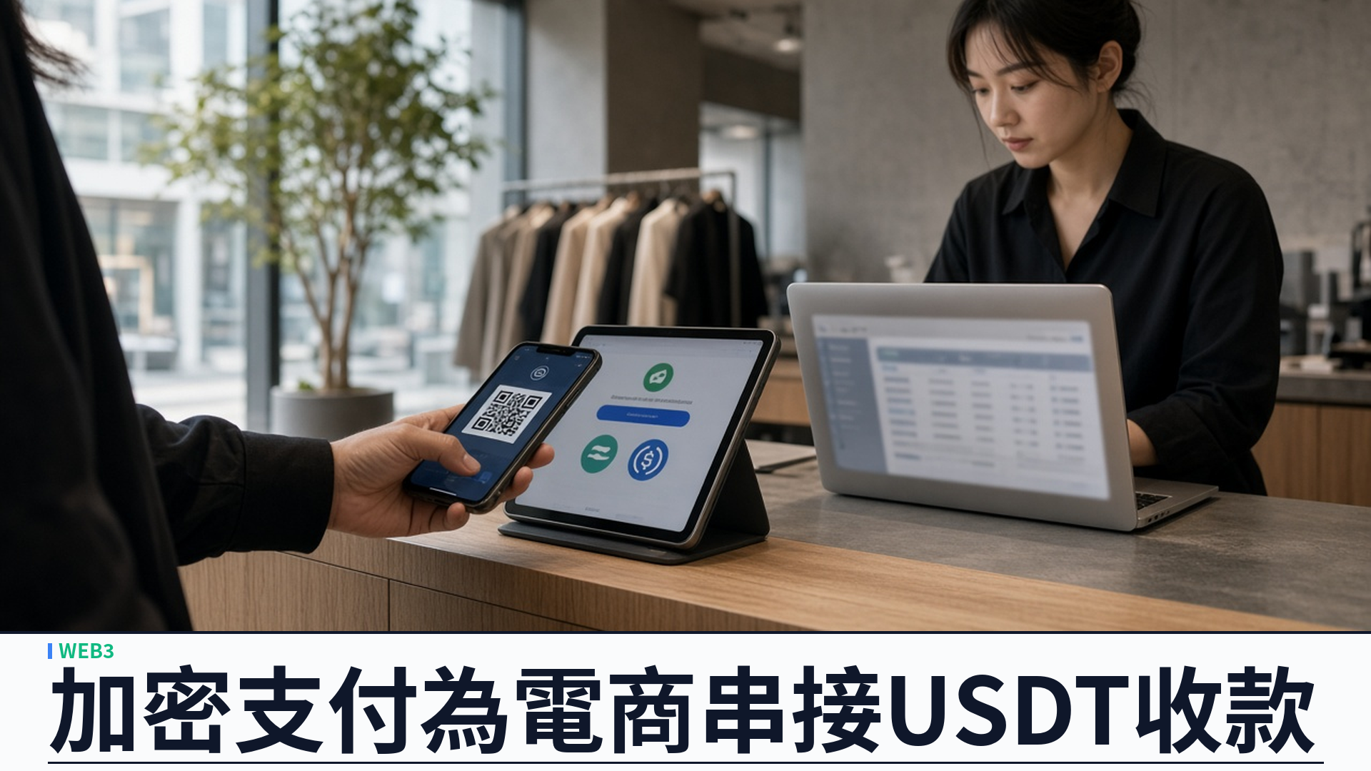 加密支付：Web3 區塊鏈開發為電商串接 USDT／USDC 收款閘道